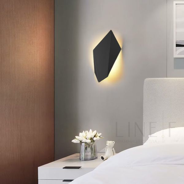 Чорне геометричне бра 35х23х6 см W 59/1 LED