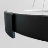 Підвісна LED-люстра у чорному корпусі на три режими Ø50 см 1906P-500 BK