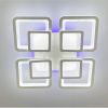 Люстра LED на 4+4 квадрати в білому кольорі A 2727/4 RGB WT