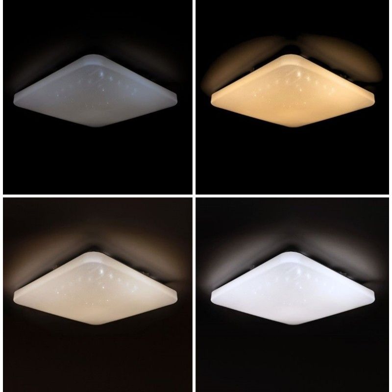 LED смарт світильник 38 діаметр з пультом QUATRO зоряне небо 60W