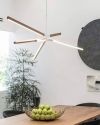 Сучасний світильник з LED ріжками NO 7 WH білого кольору в нейтральному освітленні