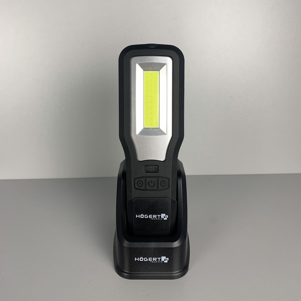 LED ліхтар акумуляторний із зарядною основою