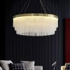 Вишукана підвісна LED люстра у латунному корпусі Ø 60 см M221-600 GD