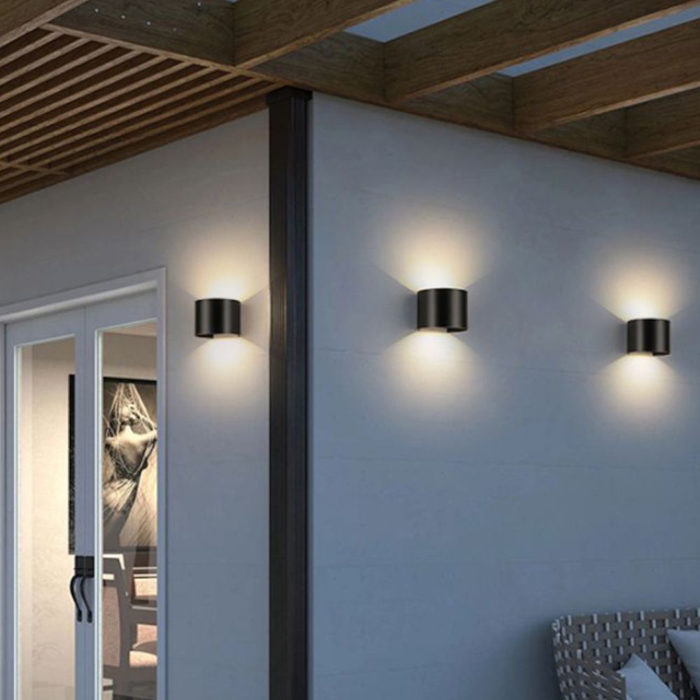 Архітектурний фасадний LED світильник ECLIPSE-R 12W IP65 чорний