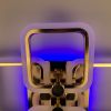 Стельова люстра світлодіодна з пультом управління A 2503/2+2 RGB GD золота з кольоровою підсвіткою