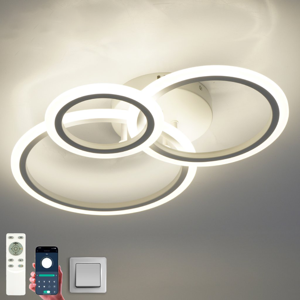 Люстра світлодіодна з пультом TRIO 70W 3R SMART WHITE
