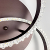 LED люстра кольору coffee із золотистою фурнітурою A 55061/2B RGB CF