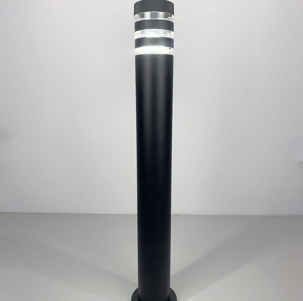 Вуличний ліхтар в чорному кольорі 8021 80CM BK (стовп)  під лампочку