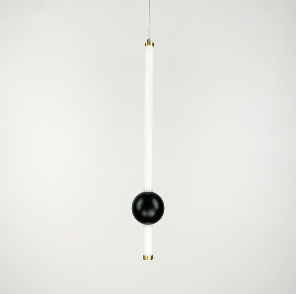Led світильник Tube&Ball  в чорному кольорі YG 517A/1 VL BK