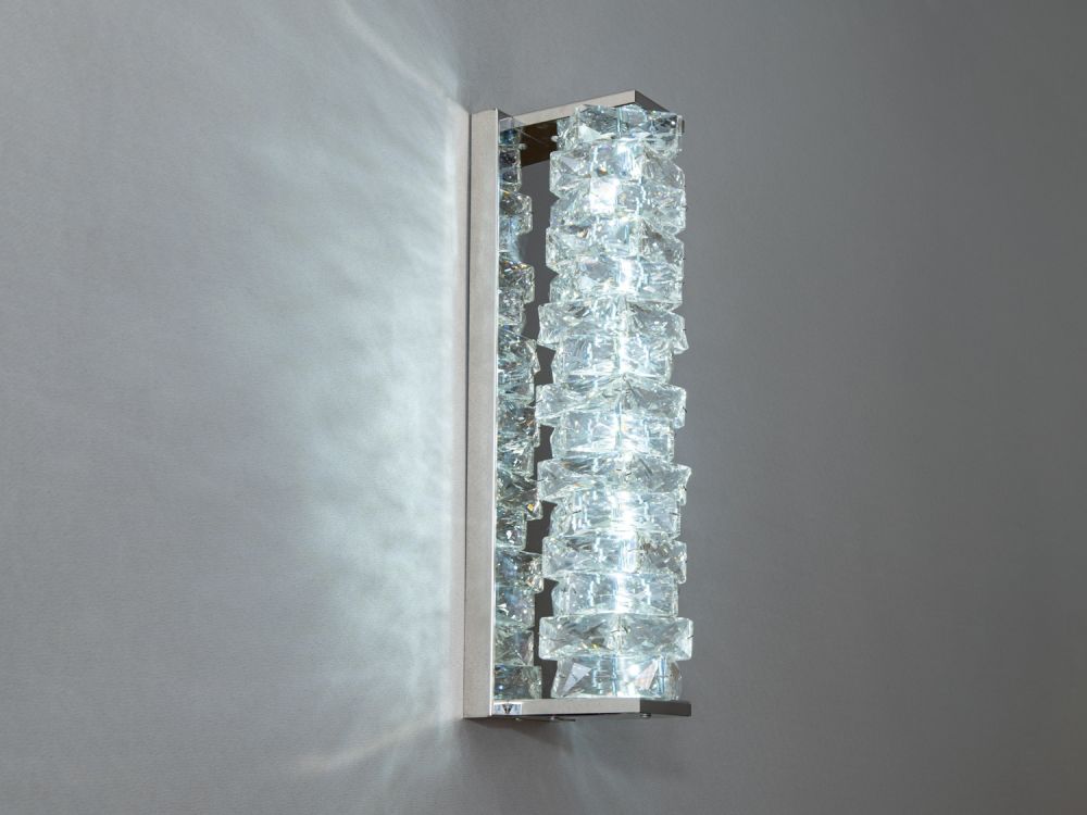 Унікальний настінний кришталевий LED світильник, 15W, хром F3820-120x460