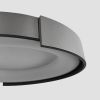 Стельовий LED-світильник у сірому корпусі на три режими Ø62х12 см 1906C-620 Grey