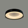 Стельовий LED-світильник у чорному корпусі на три режими Ø50х12 см 1906C-500 BK