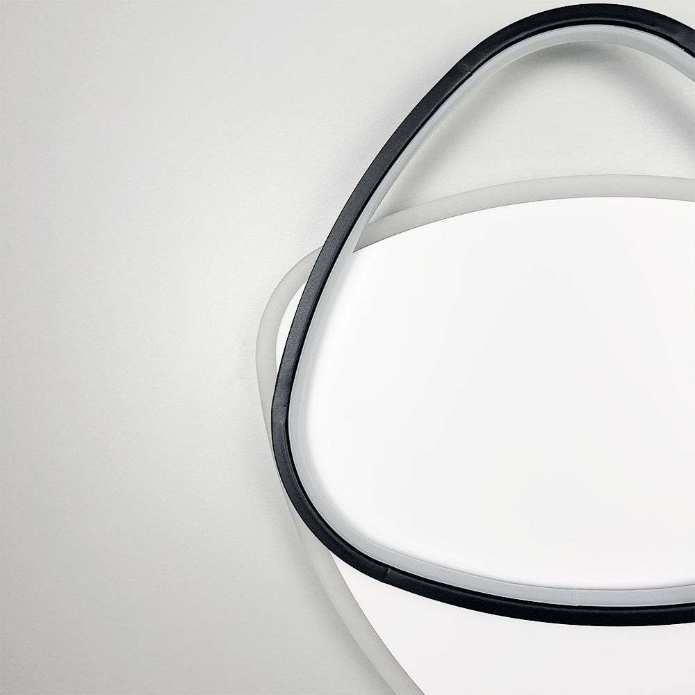 Сучасний LED-світильник у чорно-білому корпусі