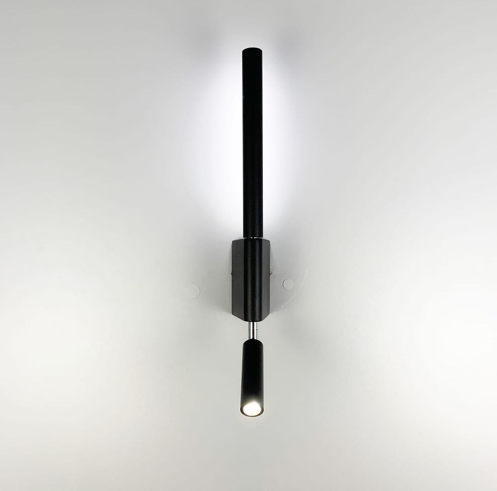 Бра Mantra Torch чорний з вимикачем на корпусі  WS 1G BK