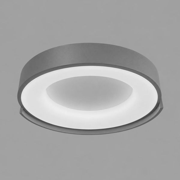 Стельовий LED-світильник у сірому корпусі на три режими Ø50х12 см 1906C-500 Grey