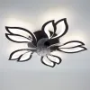 Люстра чорна світлодіодна з вентилятором Ø 62.5 см FAN ASTRA 52 W