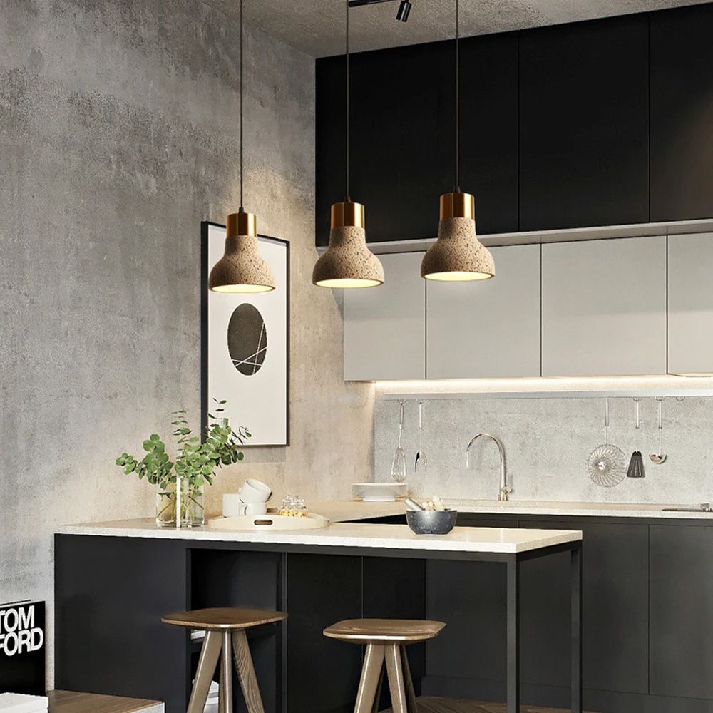 Підвісний сірий бетонний світильник TERRAZZO TOCO