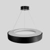 Підвісна LED-люстра у чорному корпусі на три режими Ø62 см 1906P-620 BK