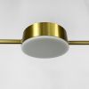 Чорна лінійна LED люстра LUMINA LUX MJ 117/5 AB латунь