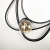 Люстра-орбіта з led гірляндою в плафоні MJ47-500 BK