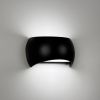Бра у чорному заокругленому корпусі 18х10 см WB 9/180 BK