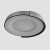 Стельовий LED-світильник у сірому корпусі на три режими Ø62х12 см 1906C-620 Grey