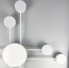 Стельовий LED світильник-супутник білого кольору на 10 ріжків