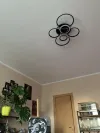 Люстра світлодіодна з пультом Ø 78*55 см чорна на 3 режими освітлення 120W