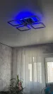 Люстра світлодіодна з пультом та додатком для телефону Room RGB 70W 4S чорна