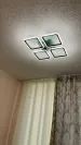 Люстра світлодіодна з пультом та додатком для телефону Room RGB 70W 4S чорна