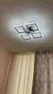 Люстра світлодіодна з пультом та додатком для телефону Room RGB 70W 4S чорна