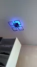 Люстра світлодіодна з пультом та додатком для телефону Room RGB 70W 4S чорна
