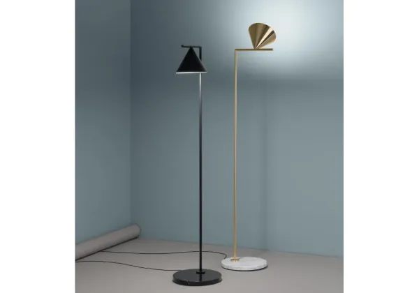 Торшер для підлоги Bell Lamp з металевого каркасу у кольорі чорний