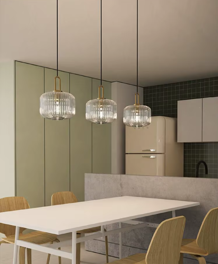Світильник підвісний Fridi Lamps бронза прозорий Ø 20 см