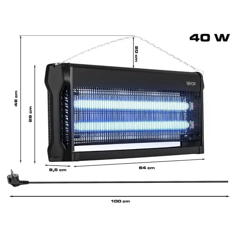 Знищувач від комах до 180 м2 40W IKL-40W Польща