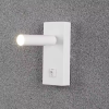 LED настінний світильник BITRIX-H 3W 4200K IP20 білий з вимикачем на корпусі