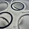 Люстра світлодіодна колотий лід EUROPA Ø 78*66 см 100W 6R біла з пультом