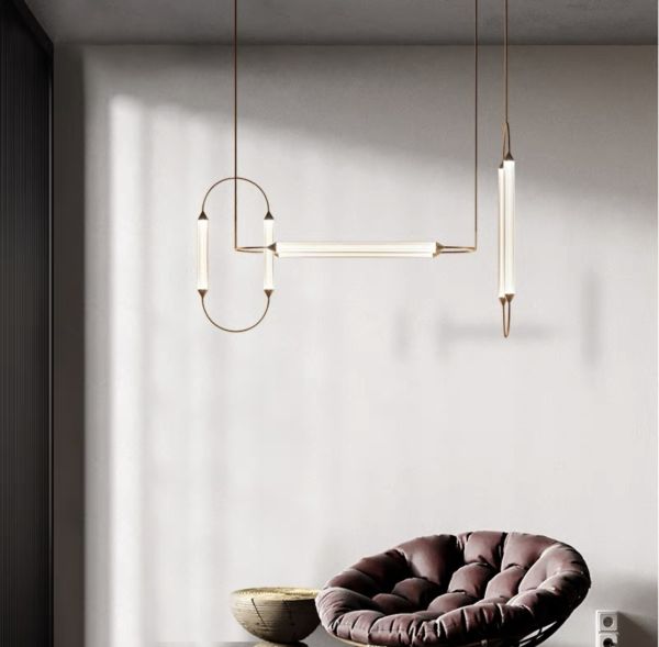 Лінійний бронзовий мінімалістичний LED світильник Ollo Lamp