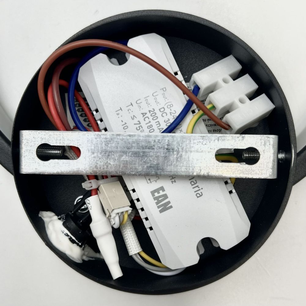 Світильник круглий LED настінний, бра ORION 18W R чорний