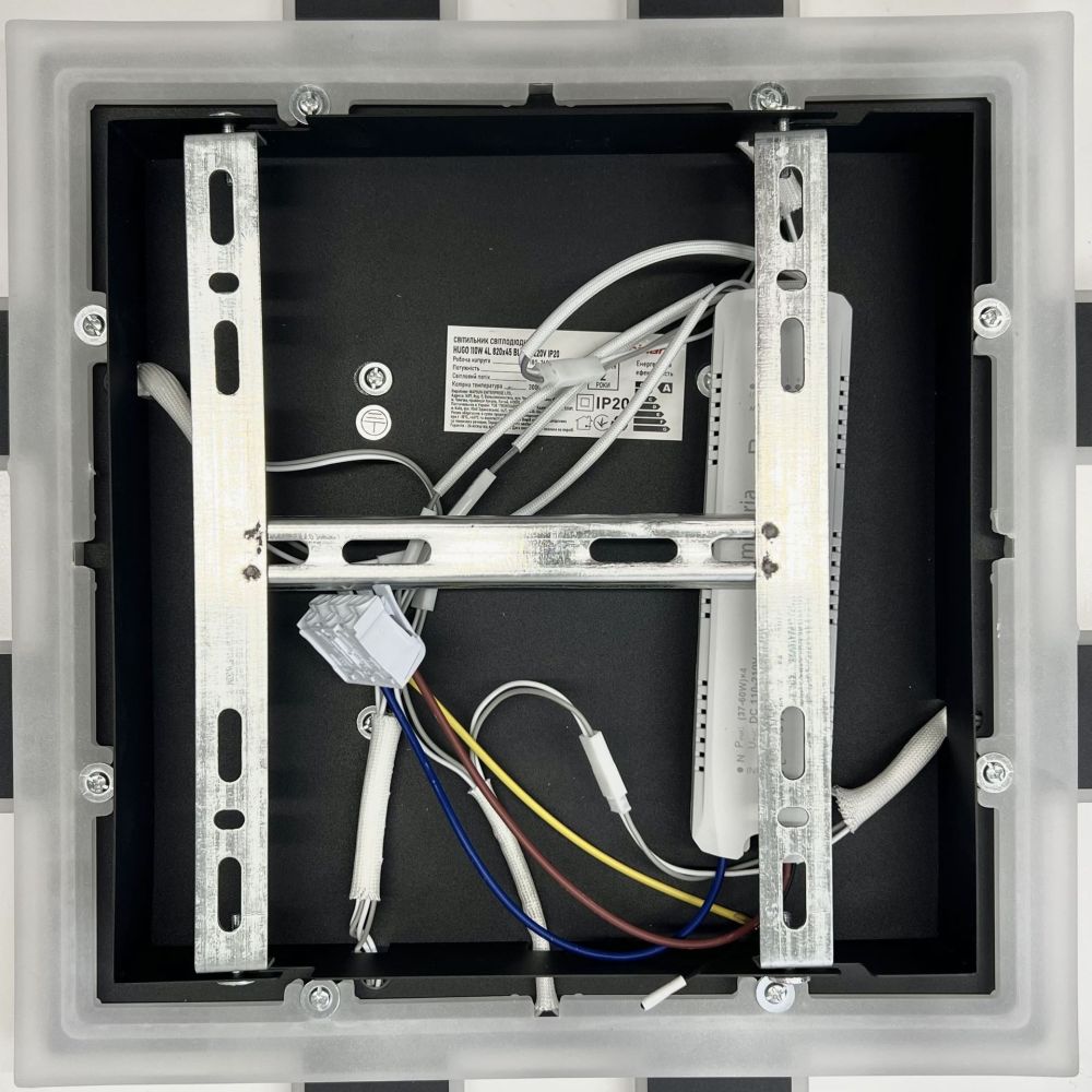 Люстра стельова світлодіодна з пультом HUGO 110W 4L BLACK