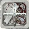 LED люстра з кольоровою підсвіткою ICEBERG SQUARE RGB 120W 8S WHITE/ICE