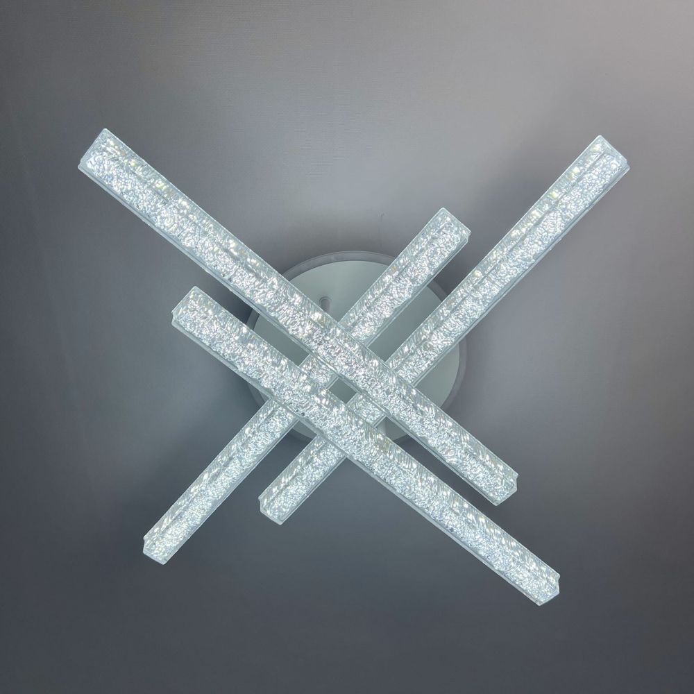 LED люстра з кольоровою підсвіткою ICEBERG LINE RGB 60W 4L WHITE/ICE