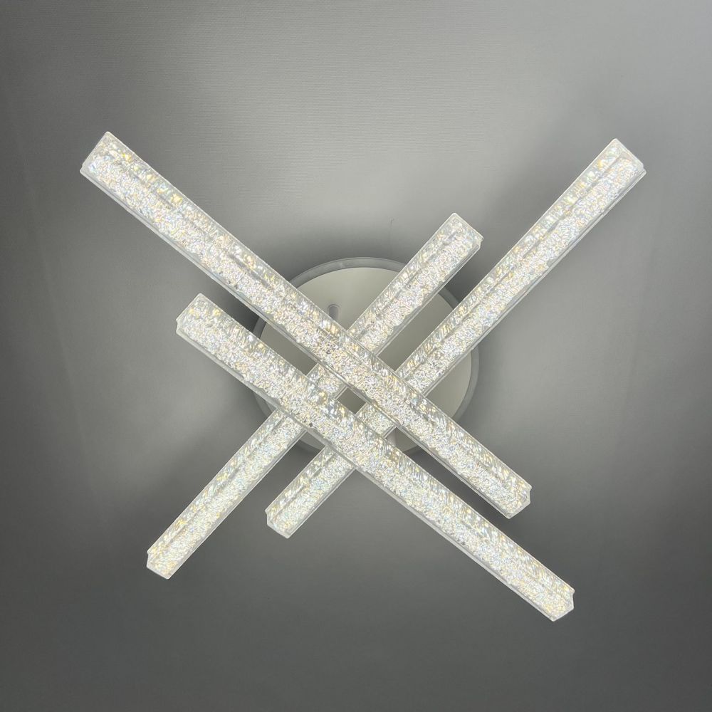 LED люстра з кольоровою підсвіткою ICEBERG LINE RGB 60W 4L WHITE/ICE