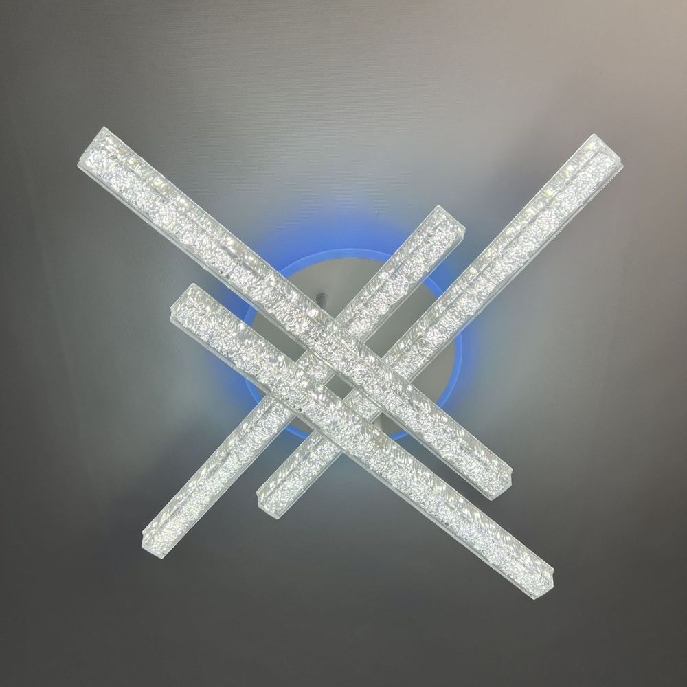 LED люстра з кольоровою підсвіткою ICEBERG LINE RGB 60W 4L WHITE/ICE