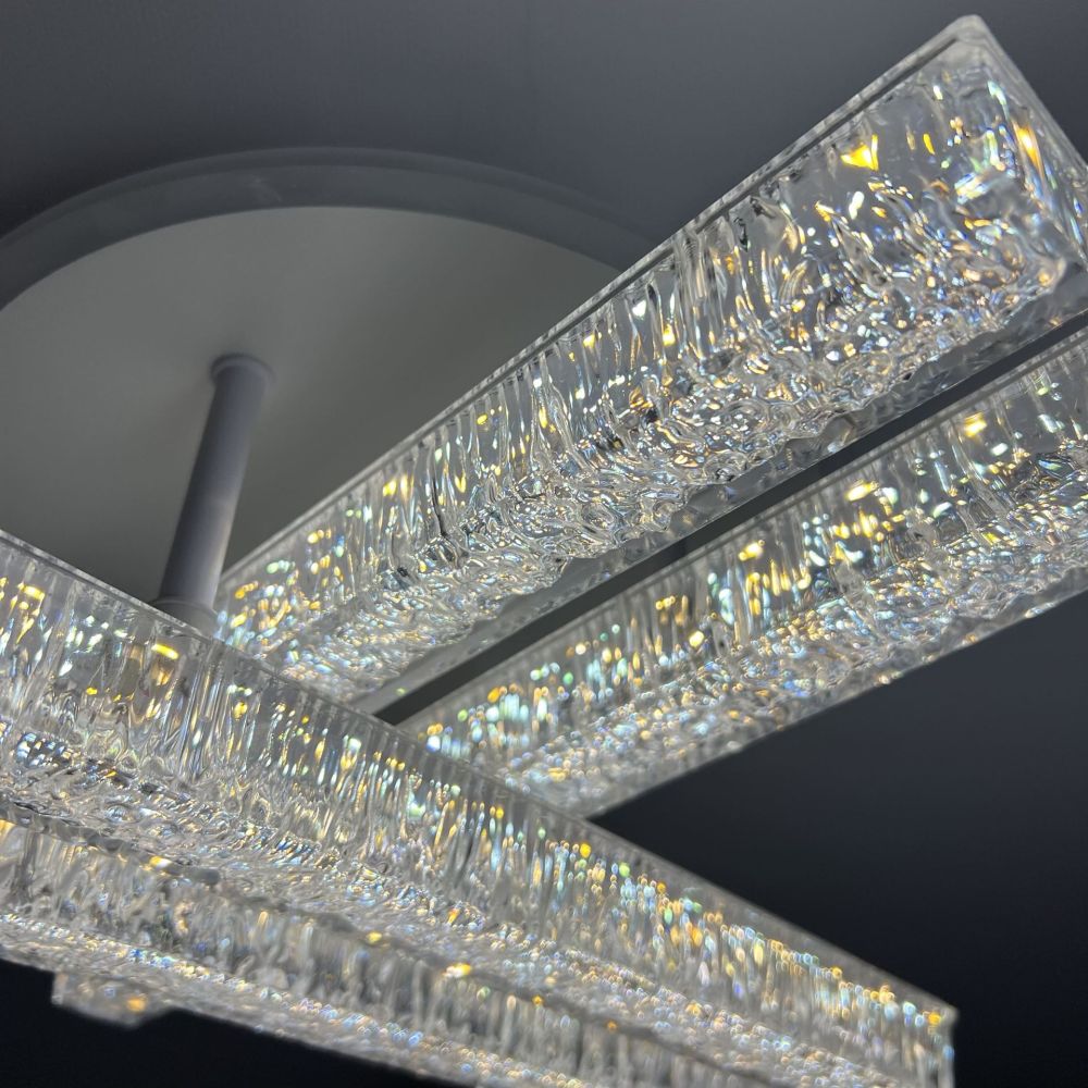 LED люстра з кольоровою підсвіткою ICEBERG LINE RGB 60W 4L WHITE/ICE