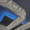 LED люстра з кольоровою підсвіткою ICEBERG SQUARE RGB 80W 4S WHITE/ICE