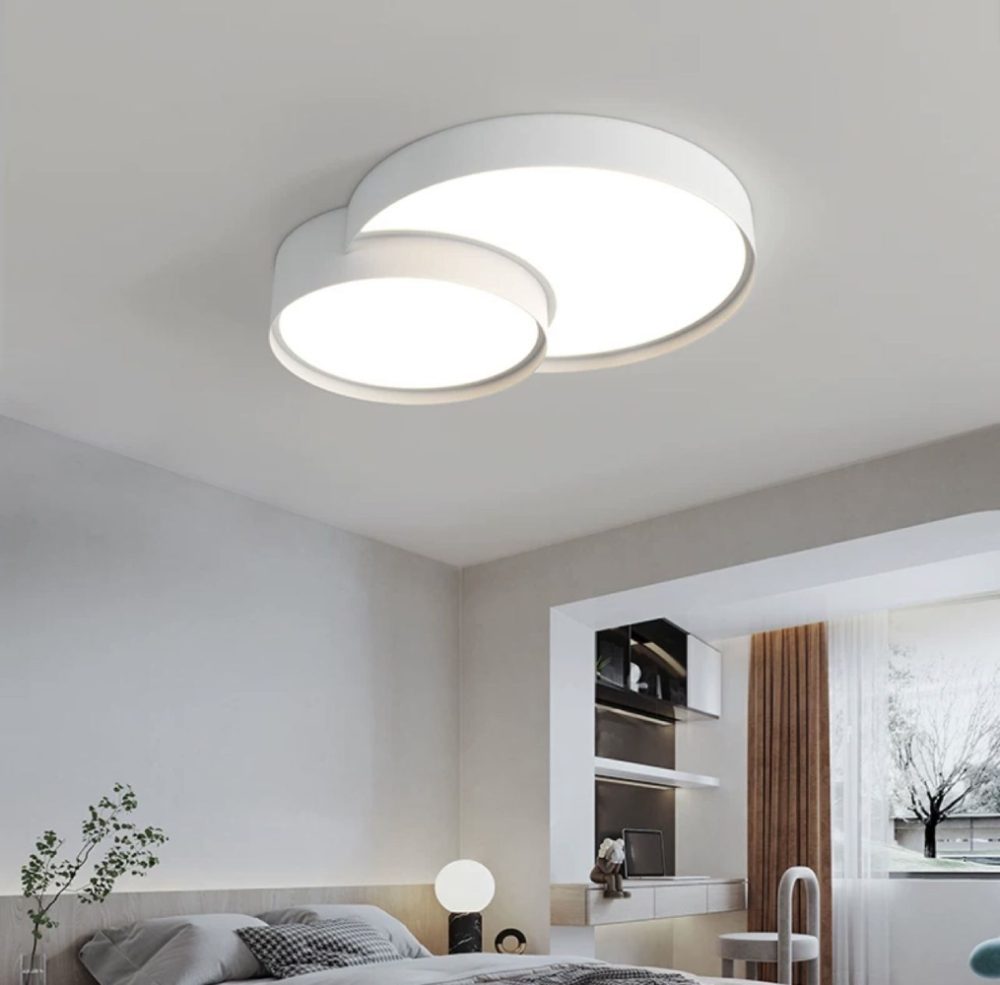 Cвітлодіодна люстра Wheel Lamp в білому кольорі 25W на 3 режими освітлення