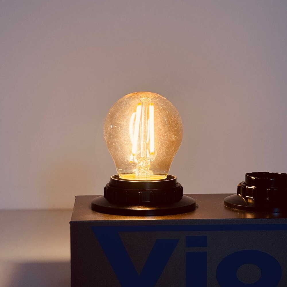 LED лампа бронзова FILAMENT G45 4W E27 2200K