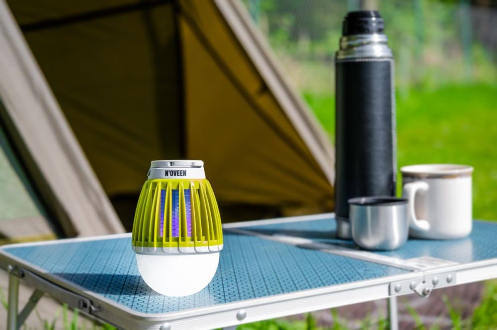 Світлодіодна акумуляторна лампа від комарів Noveen IKN824 LED ІРХ4 + Браслет від комарів у подарунок