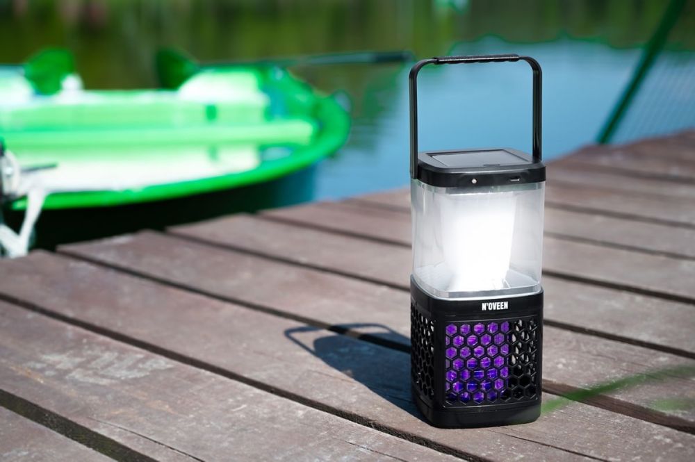Лампа проти комарів з ліхтарем на сонячній батареї та USB Noveen IKN895 LED